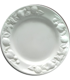  Fruteira Porcelana Trabalhada Grande Redonda
