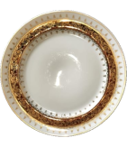  Prato Sobremesa Detalhes Dourado