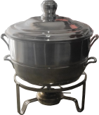  Rechaud Panela Liso Prata 10L