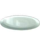  Saladeira Porcelana Oval Rasa Lisa Grande